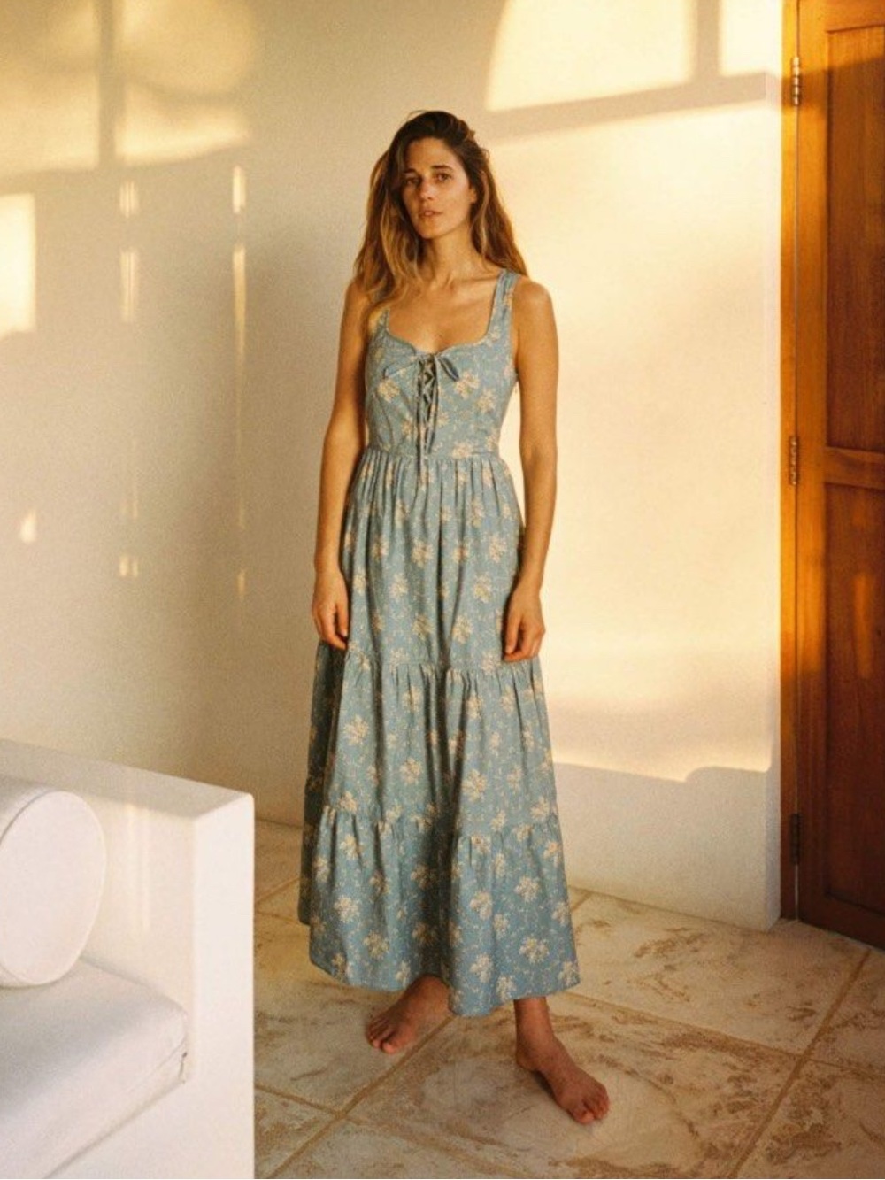 Christy Dawn Adele Dress in spruce bouquet